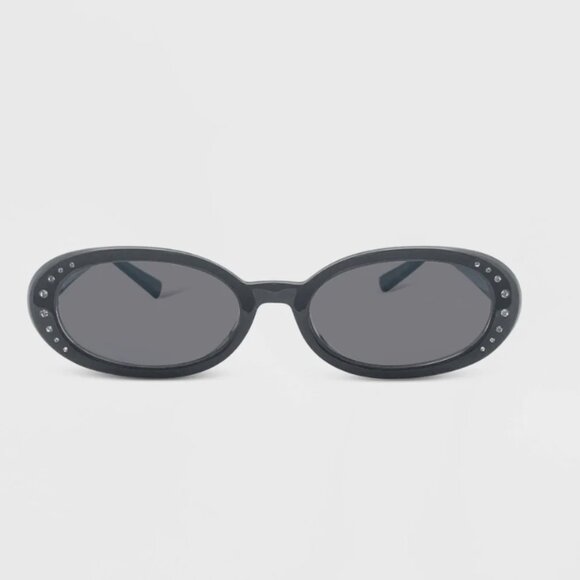 NWT - Wild Fable Black Sunglasses w/ Rhinestones - Picture 1 of 6